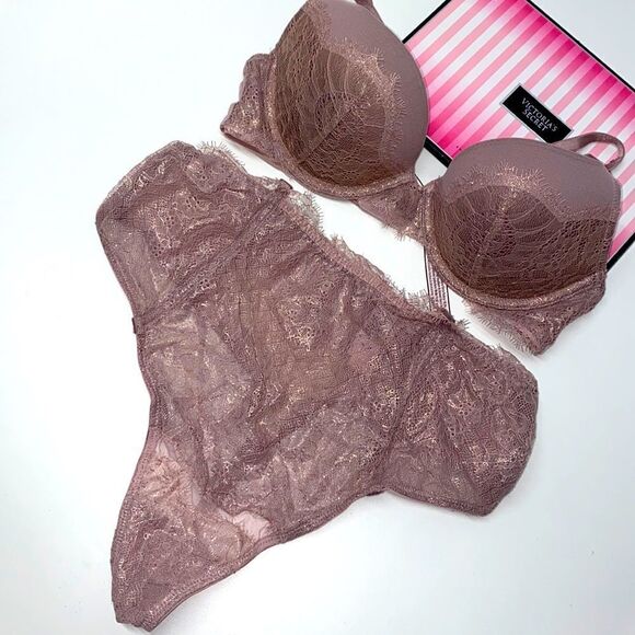 🔥VICTORIA SECRET BRA Very Sexy Set PUSH-UP SZ32C /M high waist thong
New - Picture 1 of 8